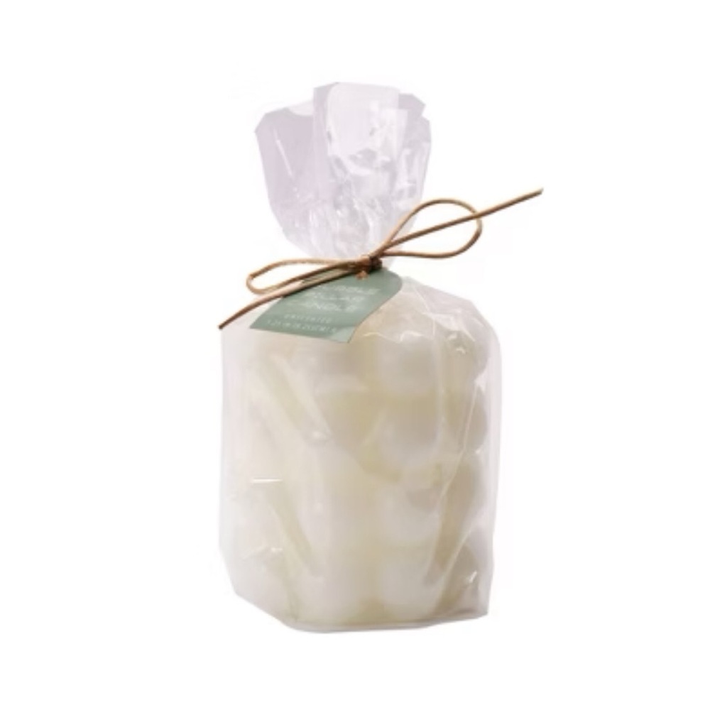 5X STARLUME Bubble Pillar Candle White Unscented 3.25 IN (H) X 3.2 IN (W) X 3.2